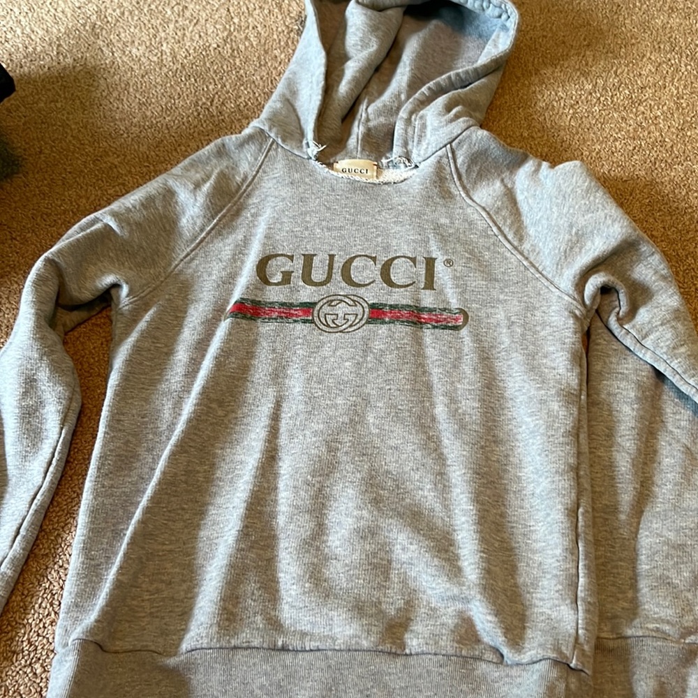 gucci boys hooded lightweight sweatshirt